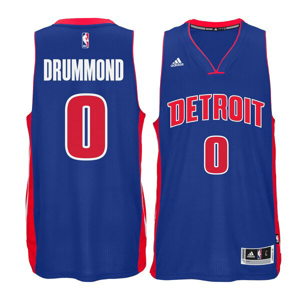 Maillot Detroit Pistons Homme Andre Drummond 0 adidas Bleu